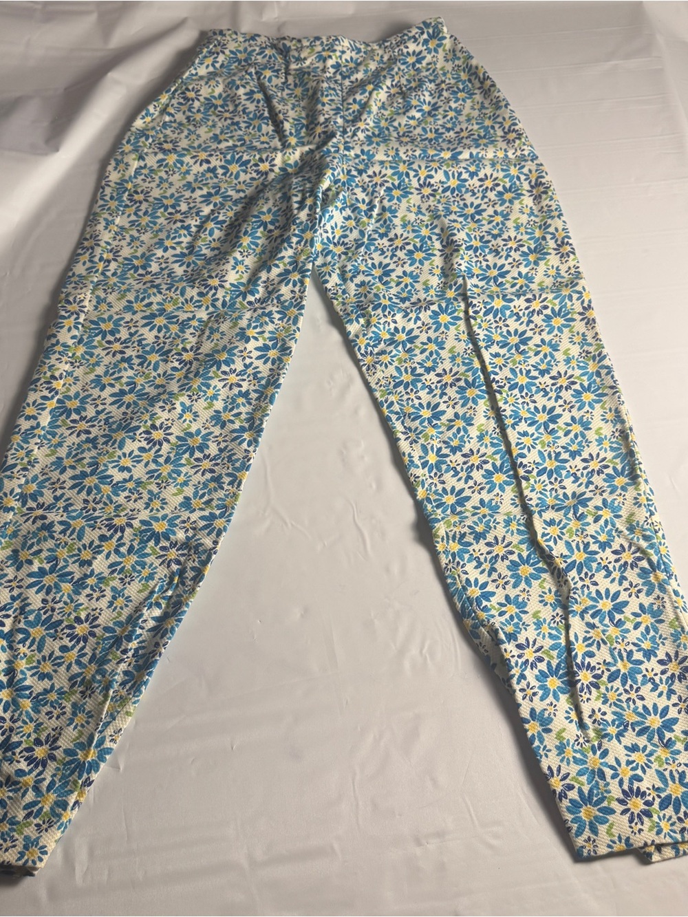 🌼 VINTAGE 90s Resource Daisy Print Trousers - 8 - USA Made 🌼